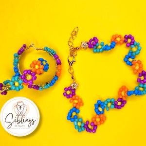 Earrings and Bracelet